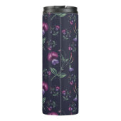 Elegant  Paars Orchids Floral Pattern | Thermosbeker (Achterkant)