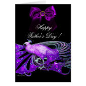 ELEGANT PAARS PEACOCK, GEM STONE, BOW Vaderdag (Voorkant)