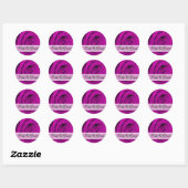 Elegant Paars Plum Roos Wedding Stickers (Vel)