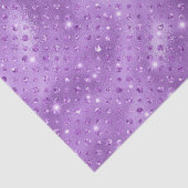 Elegant Paars polaire dot metallisch glitterpatroo Tissuepapier (Detail)