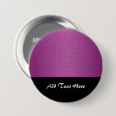 Elegant Paars Ronde Button 7,6 Cm (Voorkant /achterkant)