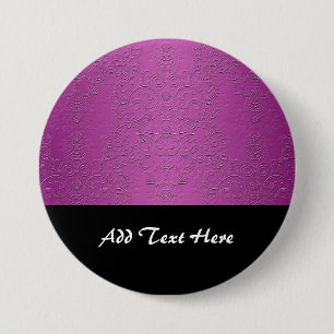 Elegant Paars Ronde Button 7,6 Cm
