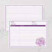 Elegant Paars Roos (Voorkant / Achterkant)