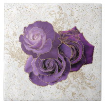 Elegant Paars Roos Floral