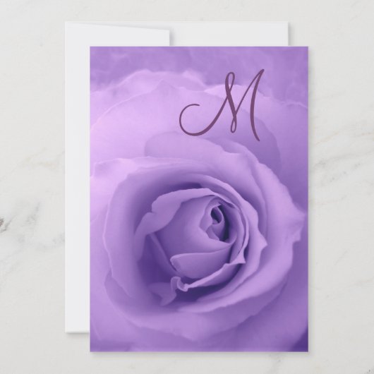 Elegant PAARS Roos Weddenschap Kaart (Achterkant)