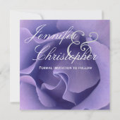 Elegant PAARS Roos Wedding Save the Date Invite (Achterkant)