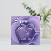 Elegant PAARS Roos Wedding Save the Date Invite (Staand voorkant)