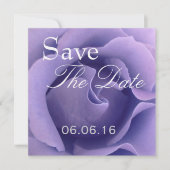 Elegant PAARS Roos Wedding Save the Date Invite (Voorkant)