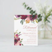 Elegant Paars roze gouden handbediende afboeking Kaart (Staand voorkant)