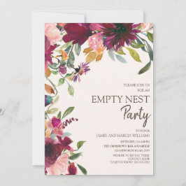 Elegant Paars roze goudvezel Lege nestpartij Kaart