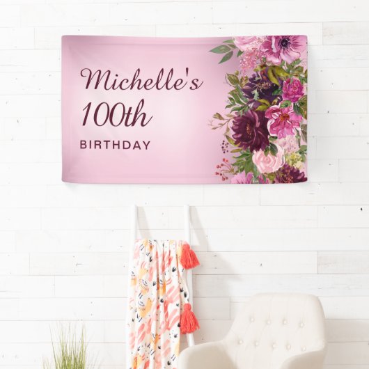Elegant  Paars roze Rozen 100e Spandoek (Insitu)