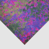 Elegant Paars Roze Tuin Tissuepapier (Detail)