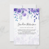 Elegant Paars Shades Memorial Hartelijk dank Bedankkaart (Voorkant)