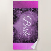 Elegant Paars Strandlaken (Voorkant)