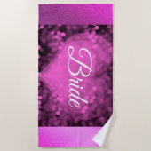 Elegant Paars Strandlaken (Voorkant)