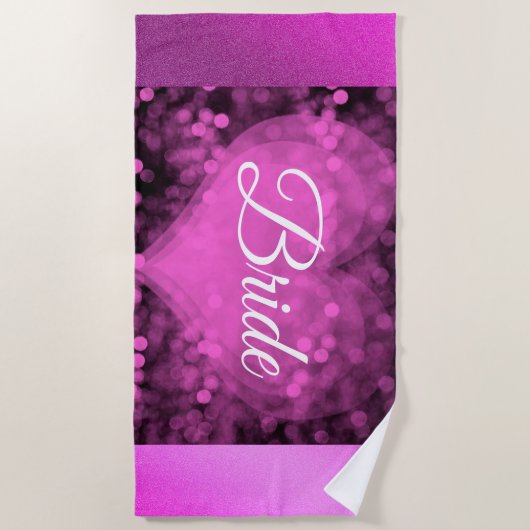 Elegant Paars Strandlaken (Voorkant)