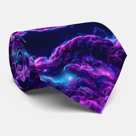 Elegant Paars Stropdas (Opgerold)