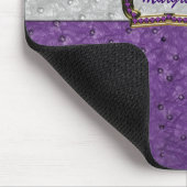 Elegant Paars struisvogelleer Kijk naar Muismat (Hoek)