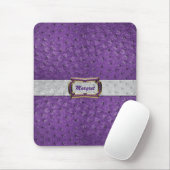 Elegant Paars struisvogelleer Kijk naar Muismat (Met muis)