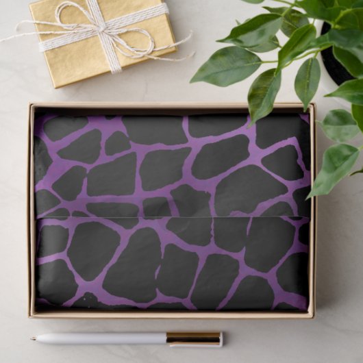 Elegant Paars Tiger Tissuepapier (Geschenk)