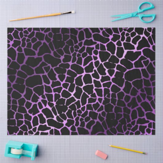 Elegant Paars Tiger Tissuepapier (Craft)