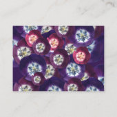 Elegant Paars Tulip Detail Visitekaartje (Achterkant)