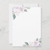 Elegant Paars Vino voor het Vrijgezellenfeest Vows Kaart (Achterkant)