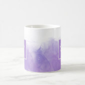 Elegant Paars Violet Custom Name Koffiemok (Center)