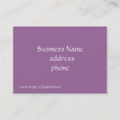 Elegant Paars Visitekaartje (Achterkant)
