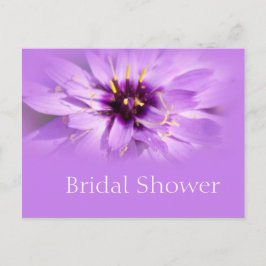 Elegant paars vrijgezellenfeest briefkaart