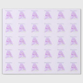 Elegant Paars Wedding Cake Cadeaupapier (Vlak)