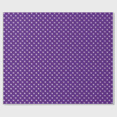 Elegant paars wit aangepast monogram initiaal cadeaupapier (Vlak)