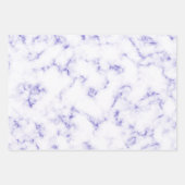 Elegant paars wit marmerpatroon inpakpapier vel (Voorkant 2)