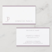 Elegant Paars wit, modern,  design stijlvol Visitekaartje (Voorkant / Achterkant)