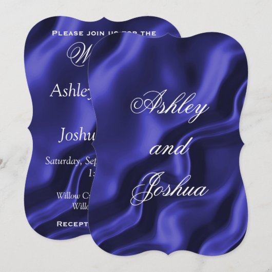 Elegant Paars-zijderoute Kaart (Voorkant / Achterkant)