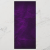 Elegant Paars Zilveren Huwelijksprogramma Programmakaart (Achterkant)