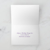 Elegant Paarse Abstracte Rozen Kaart (Binnen)