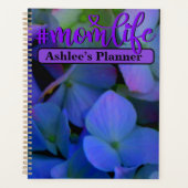 Elegant paarse blauw Blauw bloemetje voor haar #mo Planner (Voorkant)