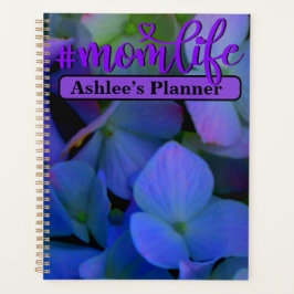 Elegant paarse blauw Blauw bloemetje voor haar #mo Planner