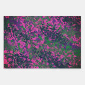 Elegant Paarse Blauwe Roze en Rode Florals Inpakpapier Vel (Voorkant 2)