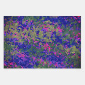Elegant Paarse Blauwe Roze en Rode Florals Inpakpapier Vel (Voorkant)