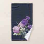 Elegant paarse bloem bad handdoek (Handdoek)