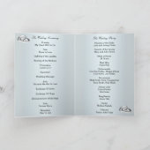 Elegant Paarse bloemen en vlinder programma Kaart (Binnen)