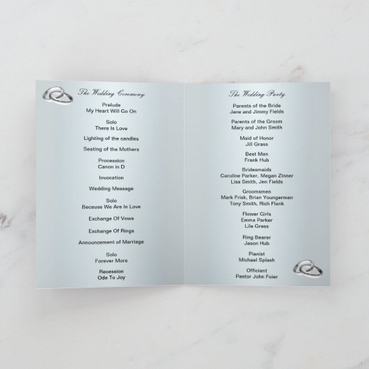 Elegant Paarse bloemen en vlinder programma Kaart (Binnen)