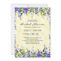 Elegant Paarse Bloemgeel Vrijgezellenfeest