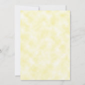 Elegant Paarse Bloemgeel Vrijgezellenfeest Kaart (Achterkant)