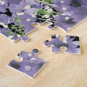 Elegant Paarse Blooms Floral Legpuzzel (Zijkant)