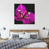 Elegant Paarse Bougainvillea Canvas Afdruk (Insitu (Slaapkamer))