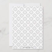 Elegant paarse Bridal Shower Kaart (Achterkant)