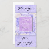 Elegant Paarse bruiloft Dank je Bedankkaart (Voorkant / Achterkant)